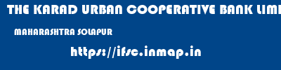 THE KARAD URBAN COOPERATIVE BANK LIMITED  MAHARASHTRA SOLAPUR    ifsc code